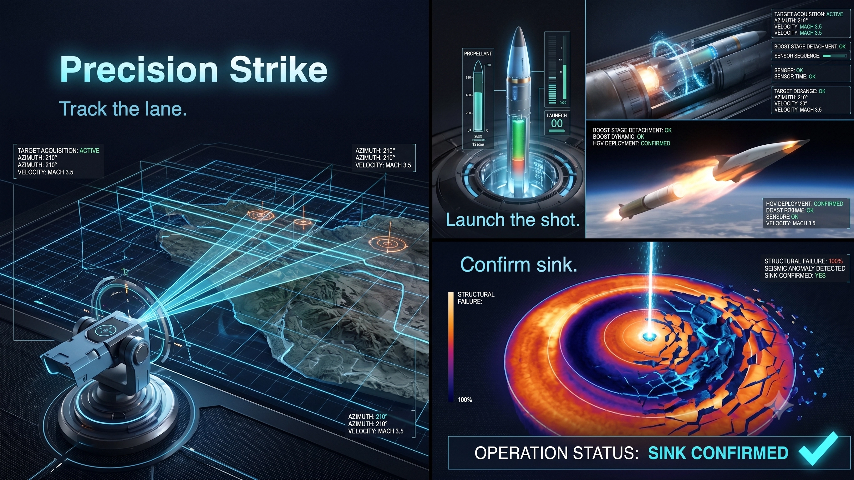 Torpedo strike line